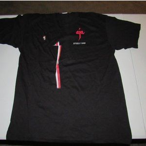Steely Dan Aja 2009 Tour Men's Black Short Sleeve Shirt Size XL